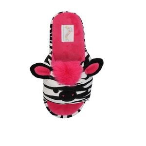 Squishmallows Tracey the Zebra slipper scuffs